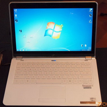 ultrabook running the Windows 8 operating system